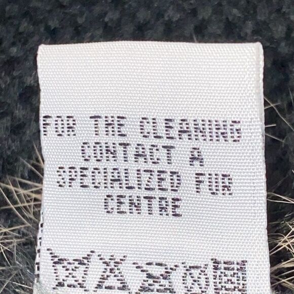 Mushka By Sienna Rose Rabbit Fur Black And Tan Vest Cardigan With Pockets Size S - Picture 11 of 14